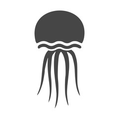 Isolated jellyfish icon - Illustration