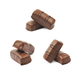 Chocolate confection candy isolated