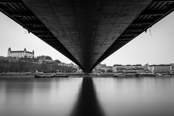 Long exposure under the UFO Bridge