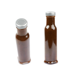 Bottle of barbecue sauce isolated
