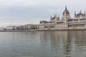 Obraz premium Parliament in Budapest, capital city of Hungary, Europe
