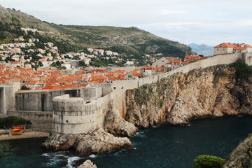 View to Old Town of Dubrovnik, Croatia 