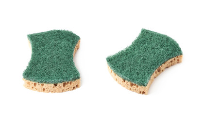 Kitchen sponge isolated