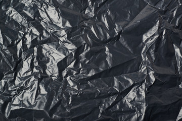 Black trash bag texture