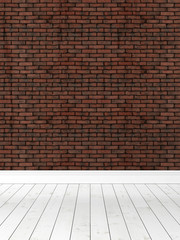 Modern bright interior . 3D rendering