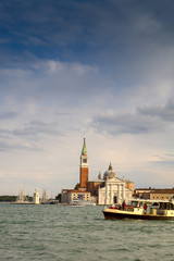 Obraz na płótnie Canvas Venice view of San Giorgio Maggiore island from Campanile di San Marco. Venice, Italy. 