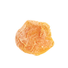Single dried apricot isolated