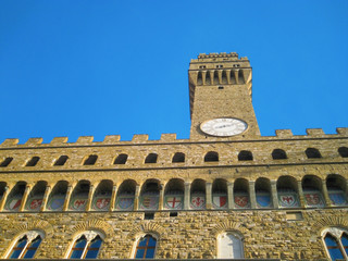 Fototapeta premium Palazzo Vecchio or Palazzo della Signoria in Florence, Italy.