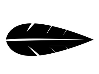 isolated black leaf symbol