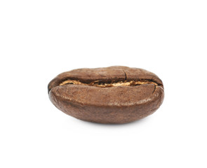 Single coffee bean isolated
