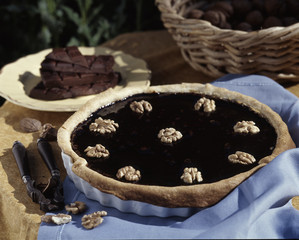 Tarte aux noix et au chocolat
