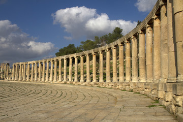 Forum oval / Jerash / Gerasa /  Jordanie