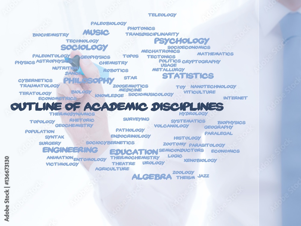 Sticker Outline of academic disciplines