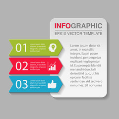 Vector infographic template, three options