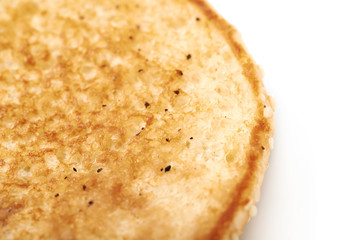 Single burger bun isolated