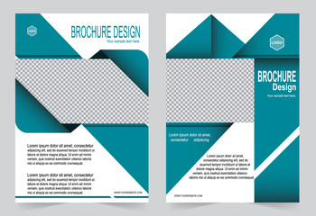 Green Brochure template flyer design