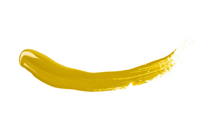 Line stroke of paint isolated