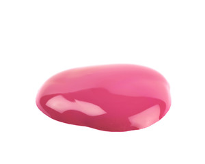 Puddle of paint isolated