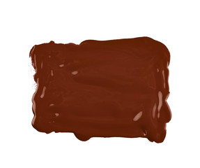 Smudged splash of paint isolated