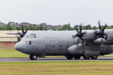 Italian Air Force Super Hercules landing