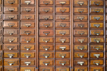 Vintage wooden drawers