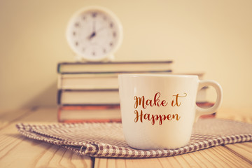 Coffee cup with vintage color effected