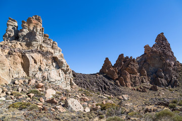 Fototapeta na wymiar Rock formation on Teide, Tenerife