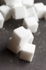 background of sugar cubes