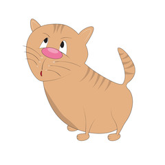 Cartoon Character cute fat cat