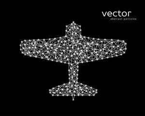 Abstract vector illustration of plane.