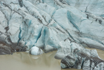 Scenic glacier lagoon in Iceland