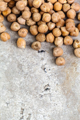 Macro shot of soybeans