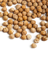 Soybeans isolated on white background