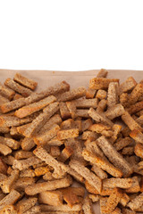 crumbs of bread croutons