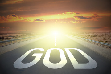 Road concept - God