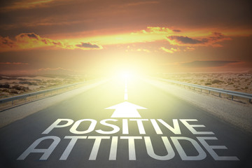 Road concept - positive attitude