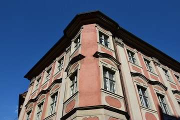 View in the historical town of Bamberg, Bavaria, region Upper Franconia, Germany