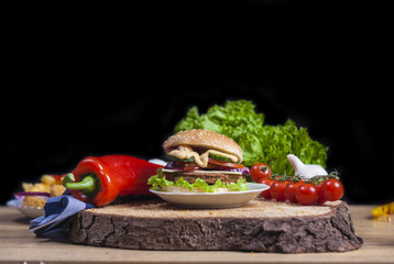  tasty burger background