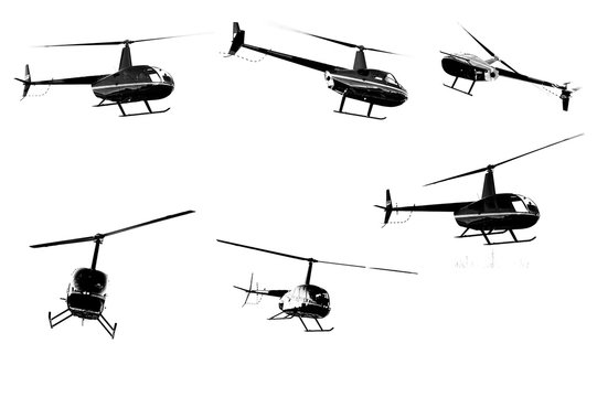 helicopter isolated 
