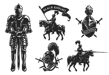 A set of medieval knights.