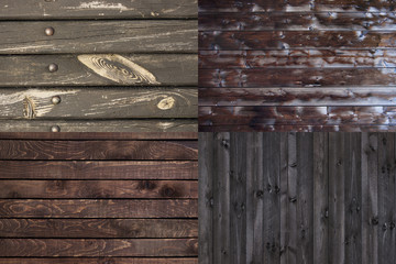 Dark wood planks background