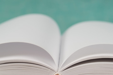 Open book. Back to school. Copy space