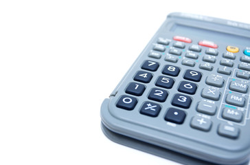 Calculator isolated on white background