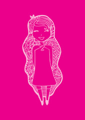 fashion hipster girl 