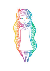 fashion hipster girl 