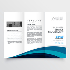 modern trifold brochure design template
