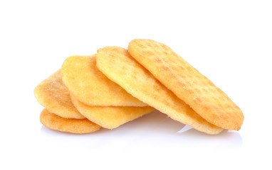 a pile of corn chips on a white background
