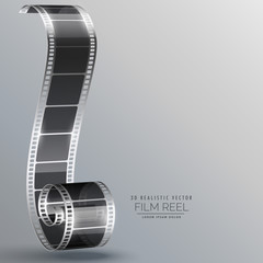 Naklejka premium vector film strip in 3d style