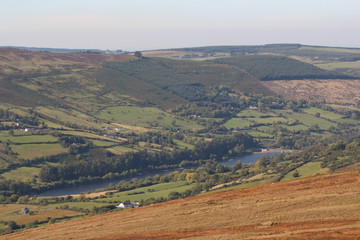 Fototapeta premium Irish countryside with lake
