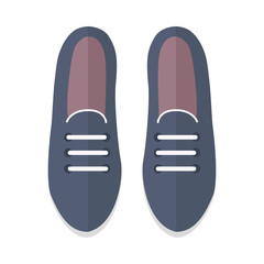 Pair of Shoes Vector Illustration in Flat Design